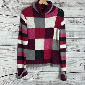 Vintage Madison studio Sweater Womens Size Large Turtleneck knit Made In Taiwan